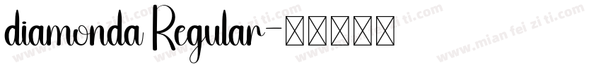 diamonda Regular字体转换
